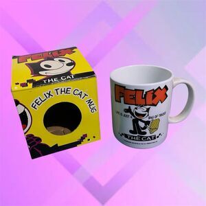 New In Box Vintage 1990s Felix the Cat Mug Life is Just Bag of Tricks NJ Croce